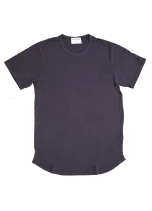 DIME CURVED HEM TEE | PEBBLE