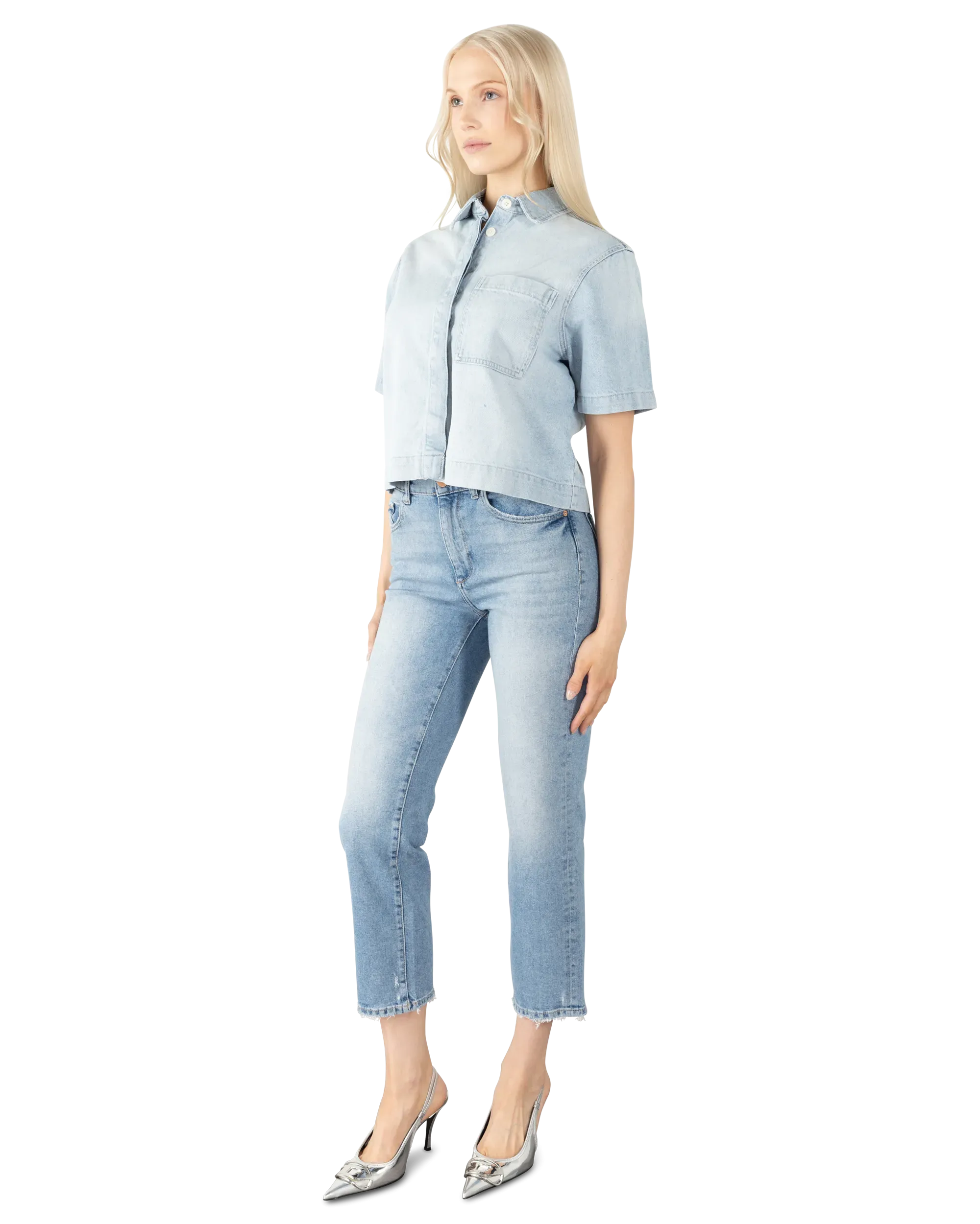 DL1961 Patti High Rise Straight 27" Jeans