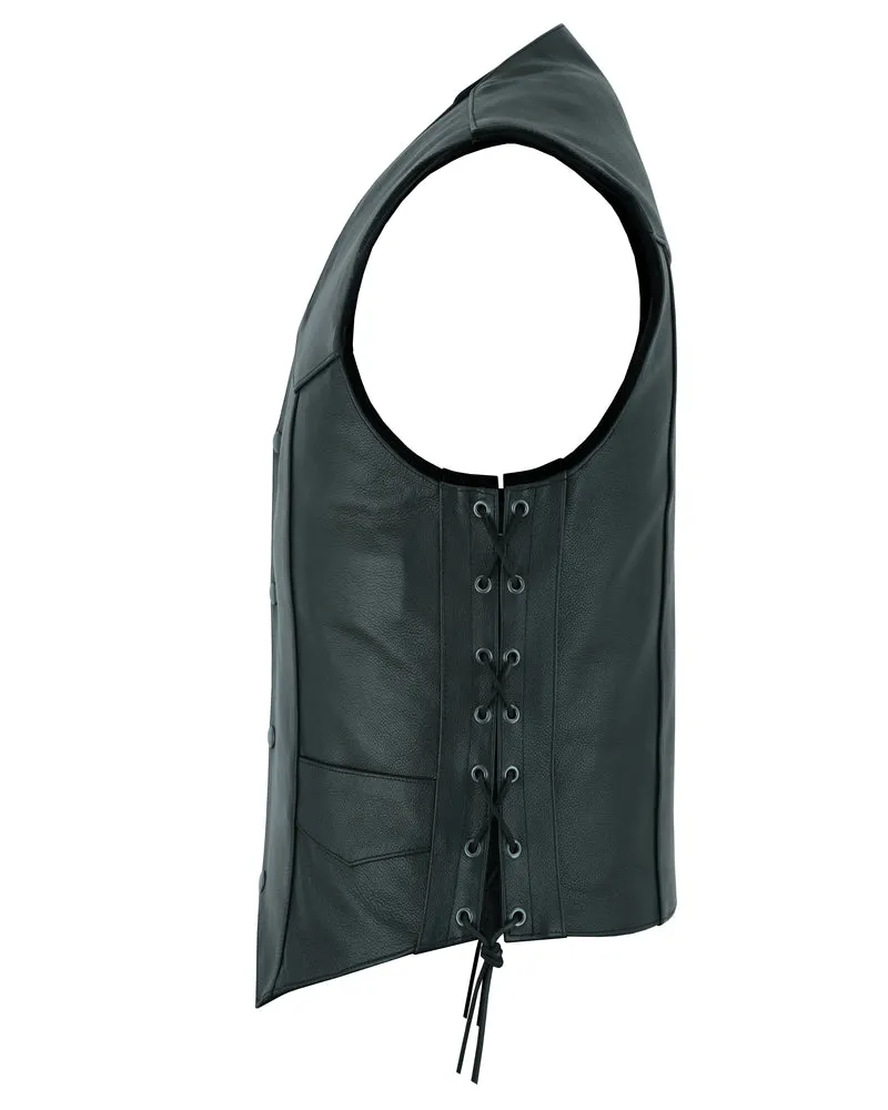 DS Men's Side Lace Economy Vest - Black