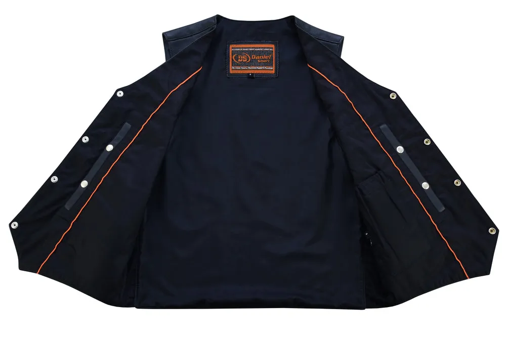 DS Men's Single Back Panel motorcycle vest