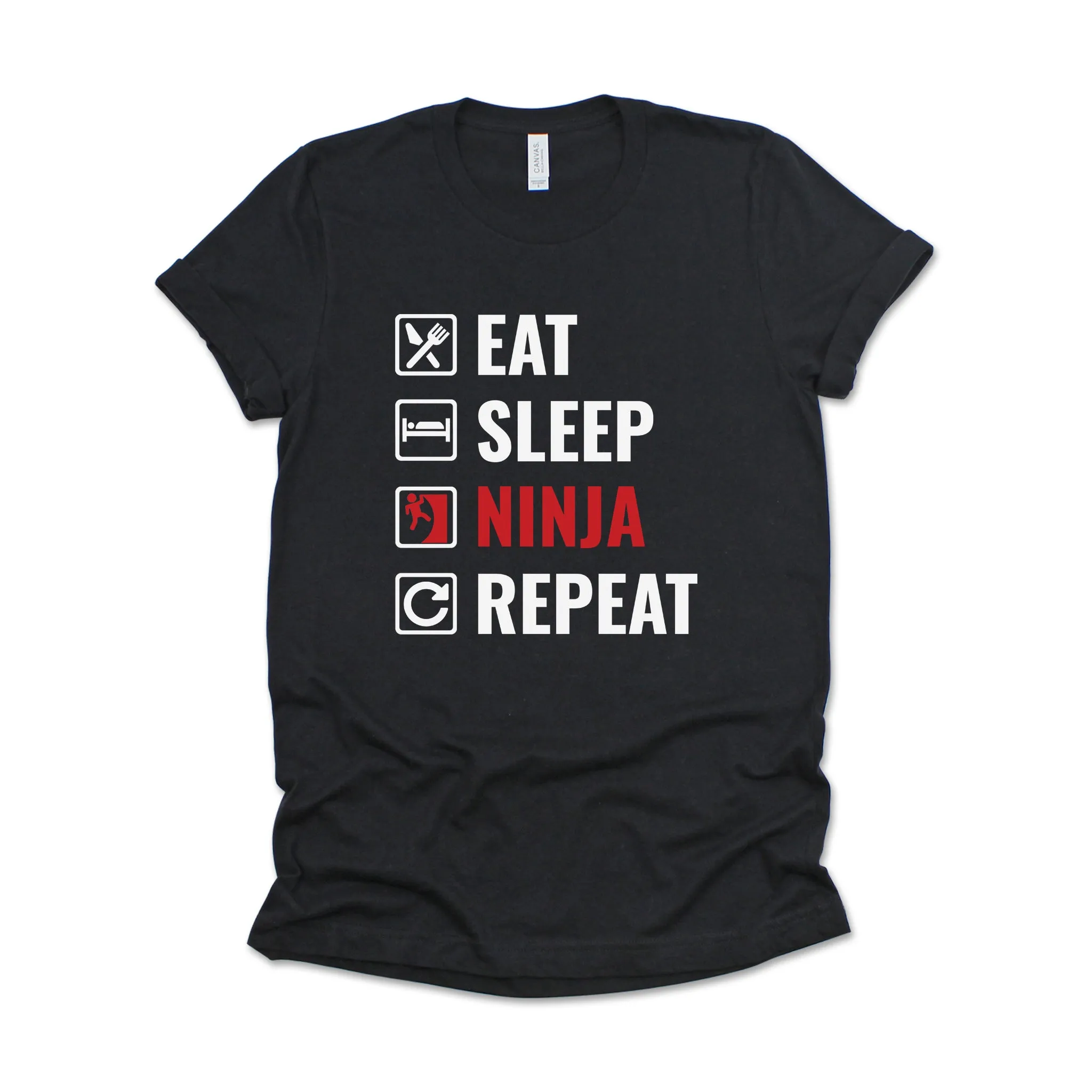 Eat Sleep Ninja Shirt, Ninja Warrior Shirt, Ninja in Training, Ameraican Ninja Warrior
