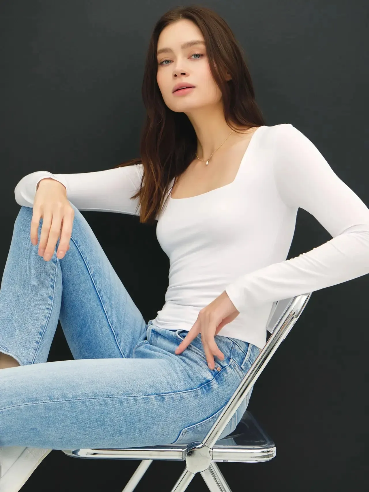 Eden Square Neck Long Sleeve