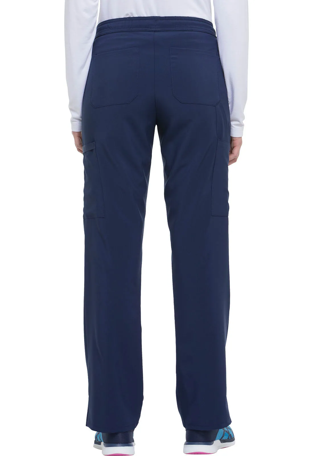 EDS Essentials DK010 Mid Rise Straight Leg Drawstring Pants Navy