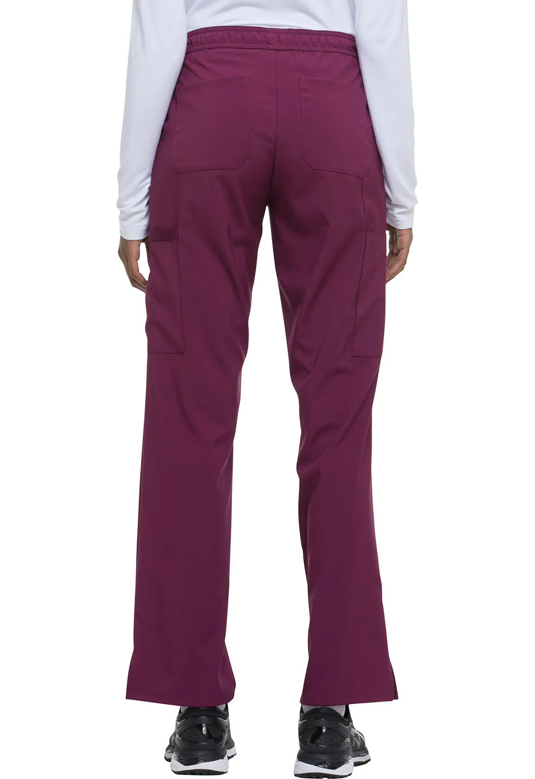EDS Essentials DK010 Mid Rise Straight Leg Drawstring Pants Wine