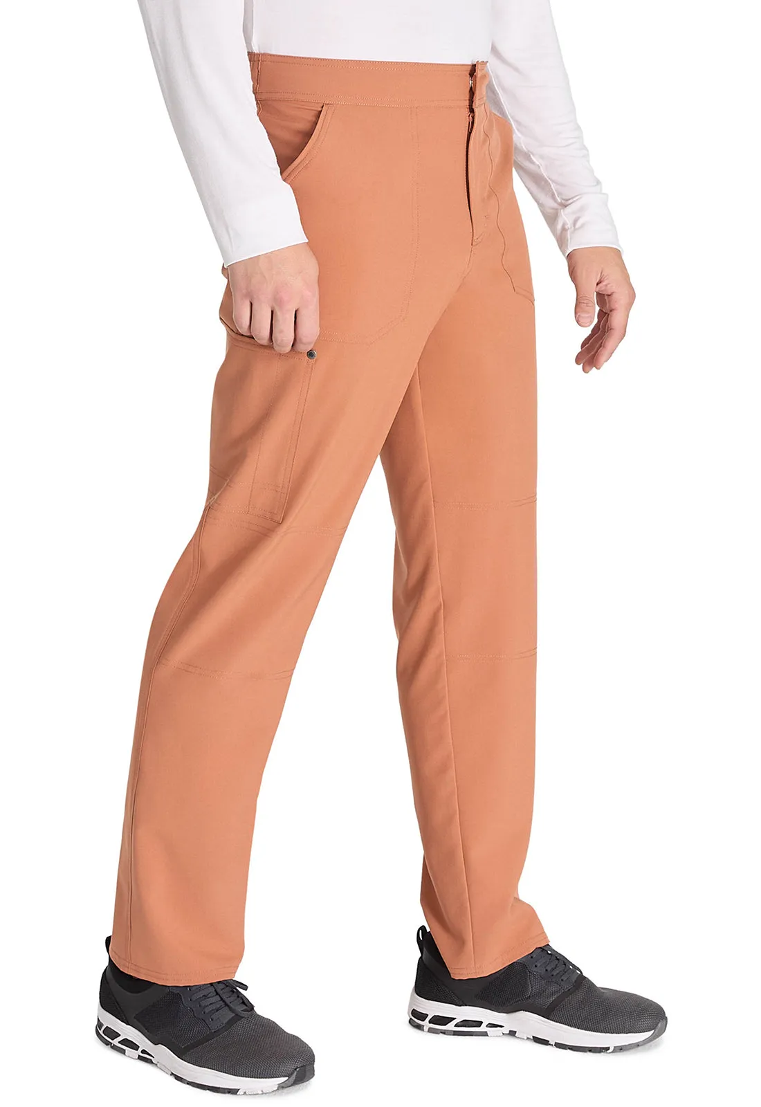EDS NXT DK216 Men's Mid Rise Zip Fly Straight Leg Pants Ginger Glow