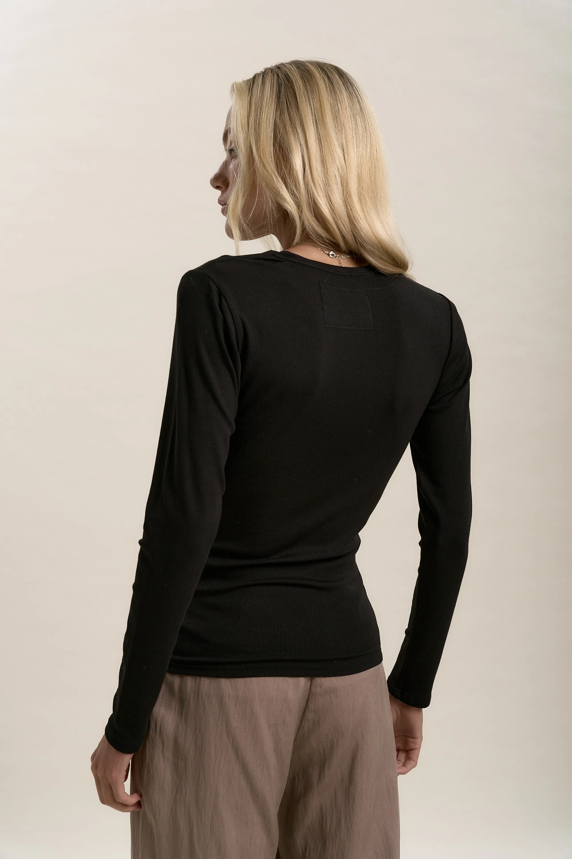 Elementary Basics Long Sleeve Rib Tee
