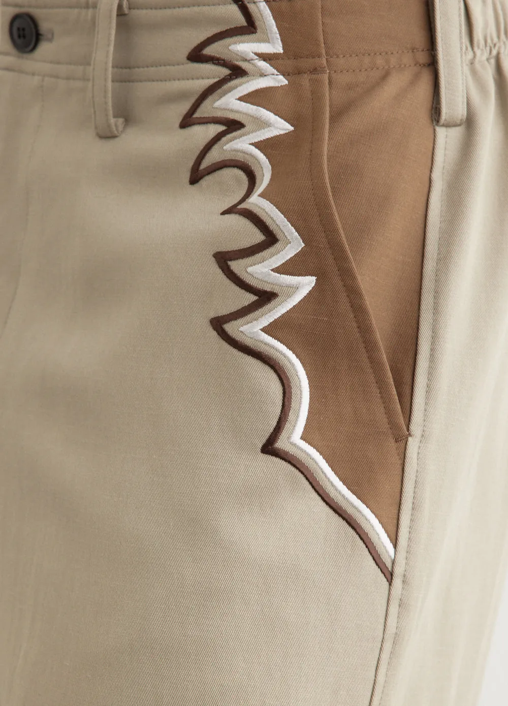 Embroidery Western Pants