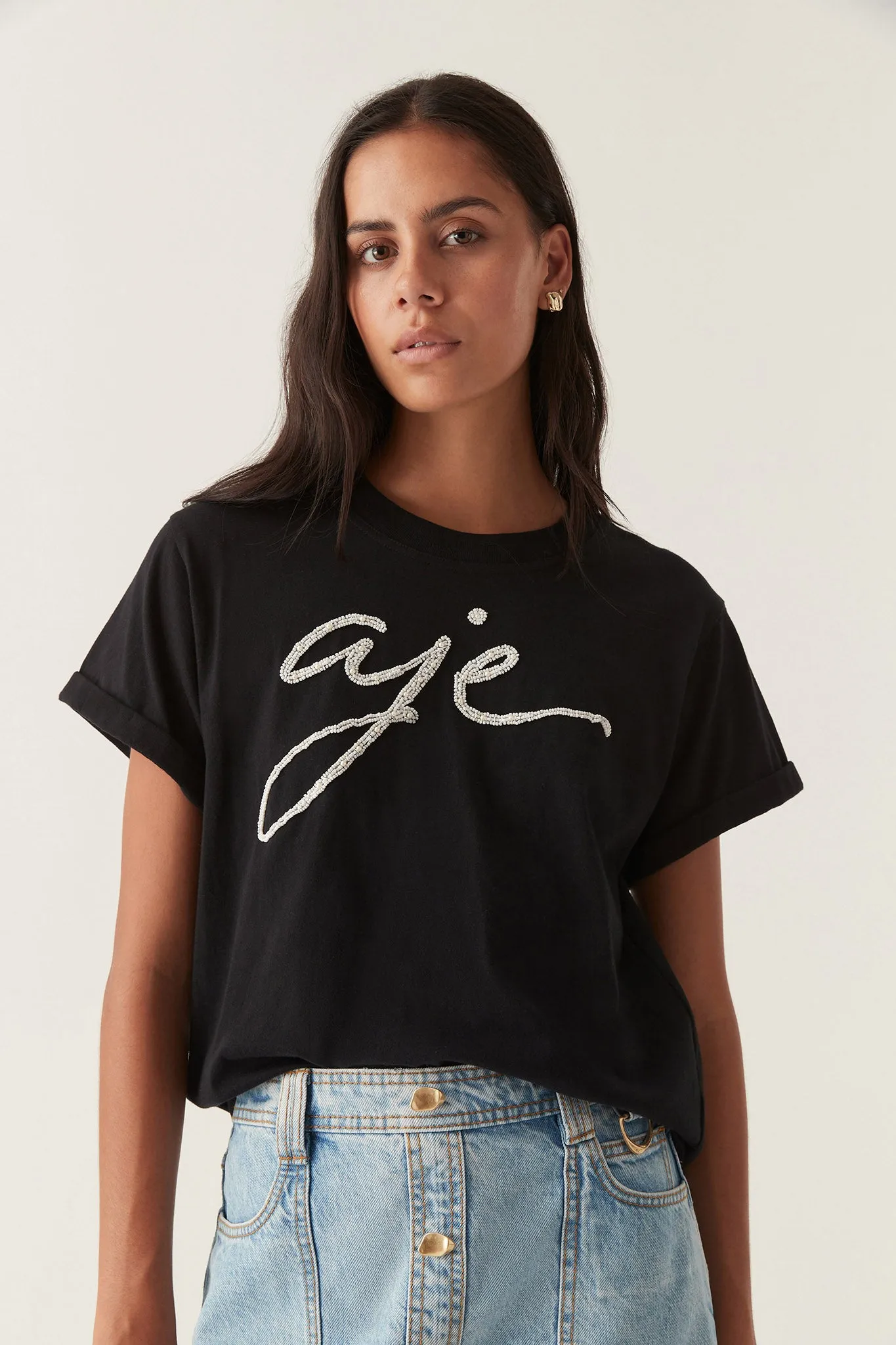 Enya Embellished Slim Tee