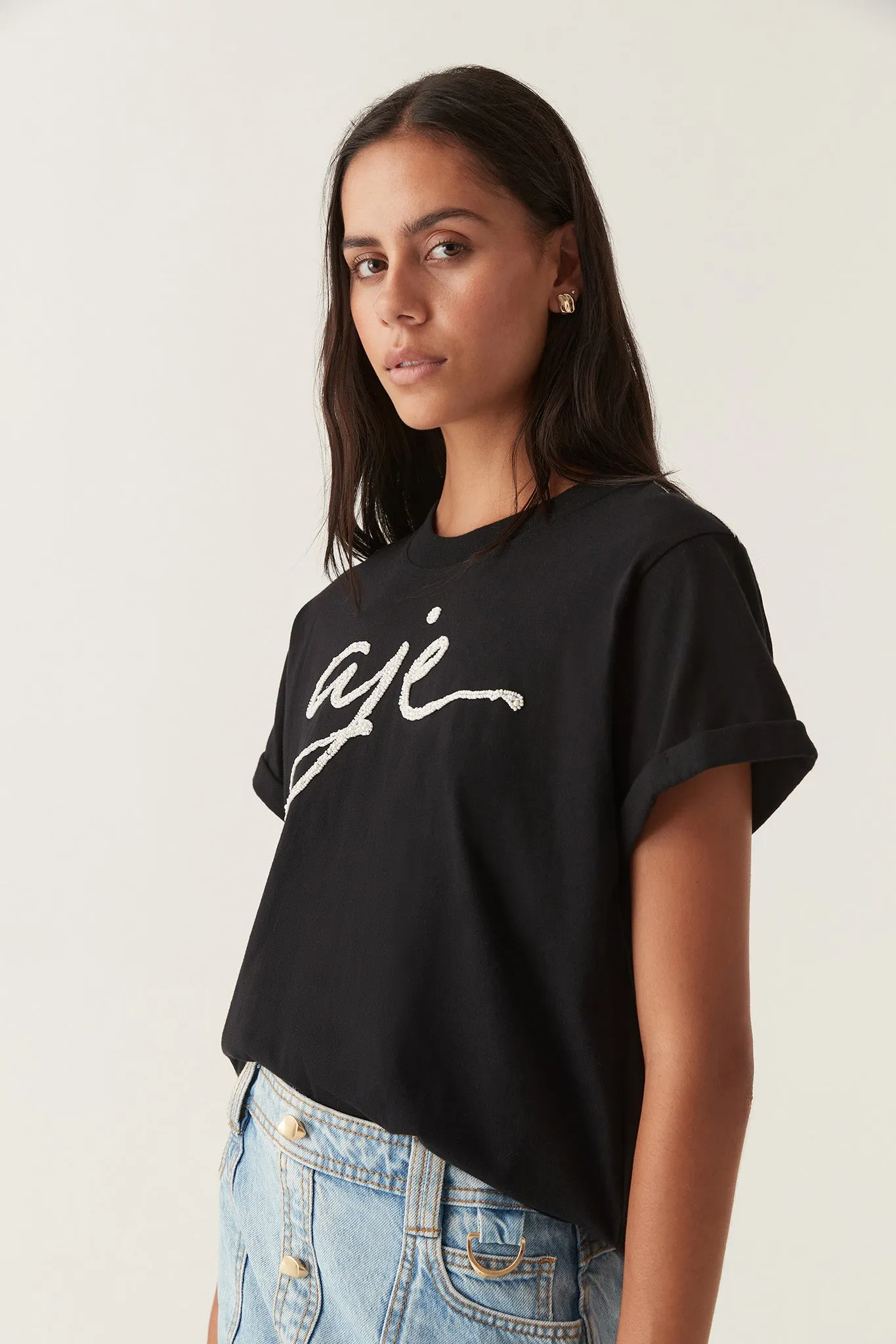 Enya Embellished Slim Tee