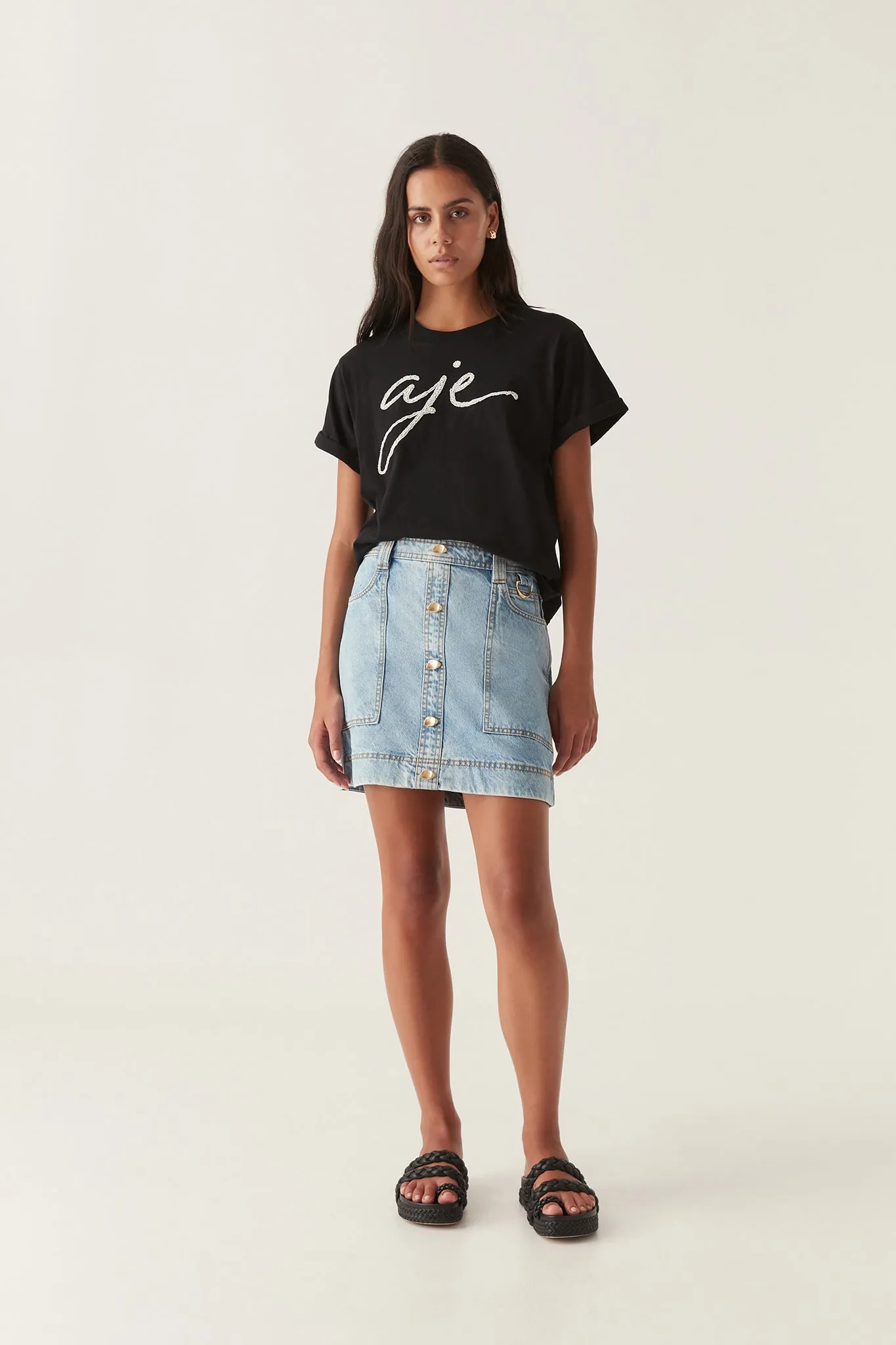 Enya Embellished Slim Tee
