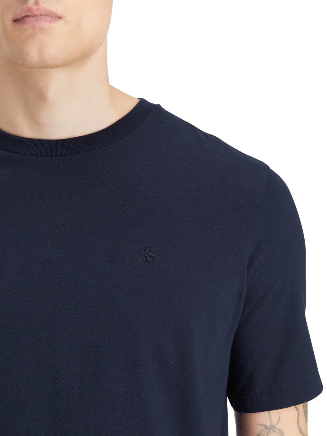 ESSENTIALS - Logo T-Shirt - Navy