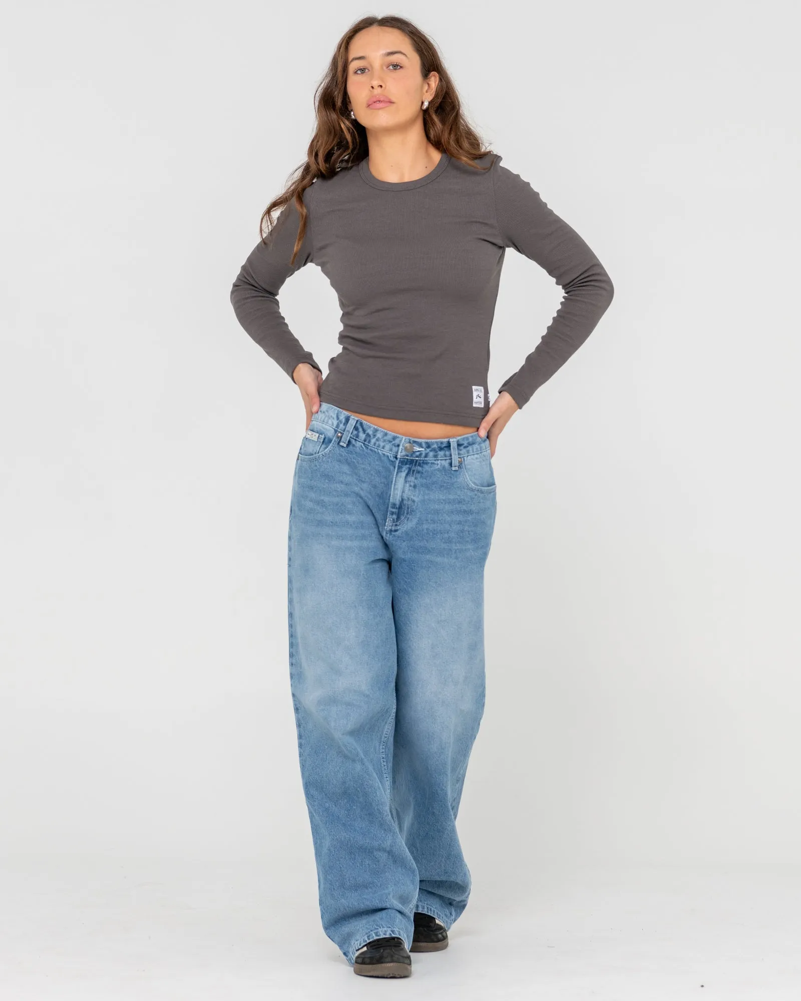 Essentials Ribbed Long Sleeve Tee