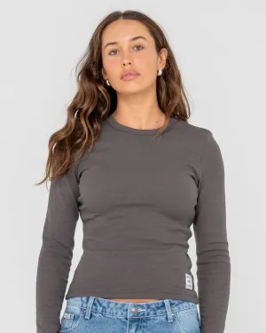 Essentials Ribbed Long Sleeve Tee