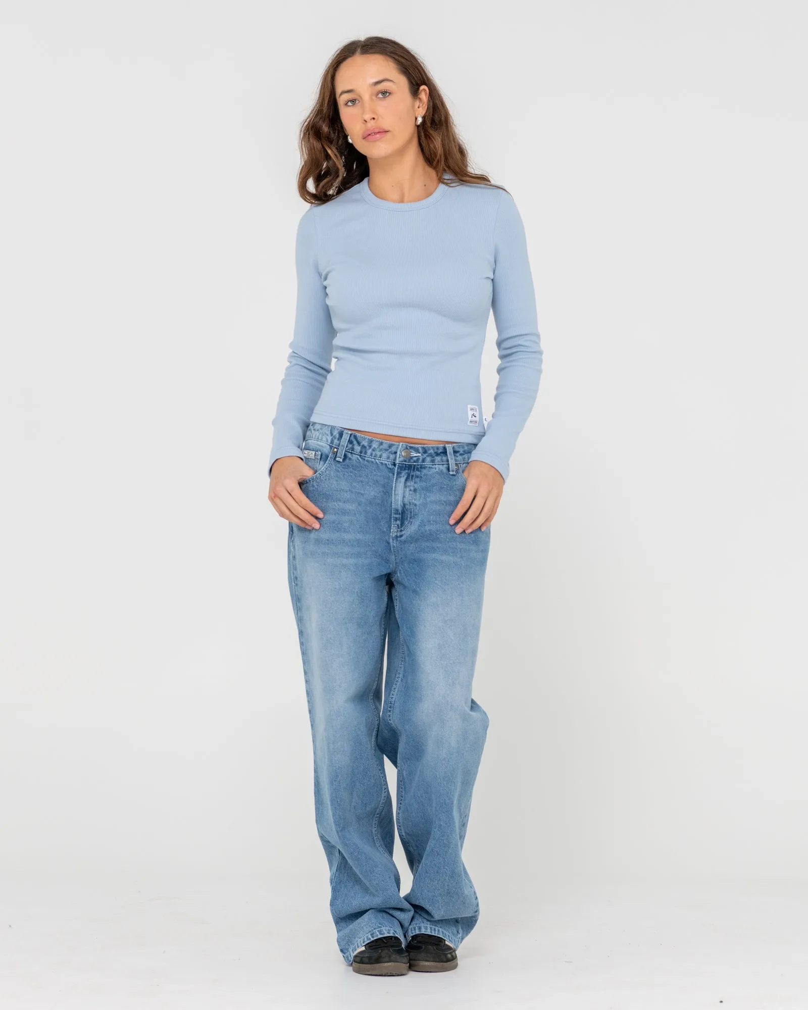 Essentials Ribbed Long Sleeve Tee