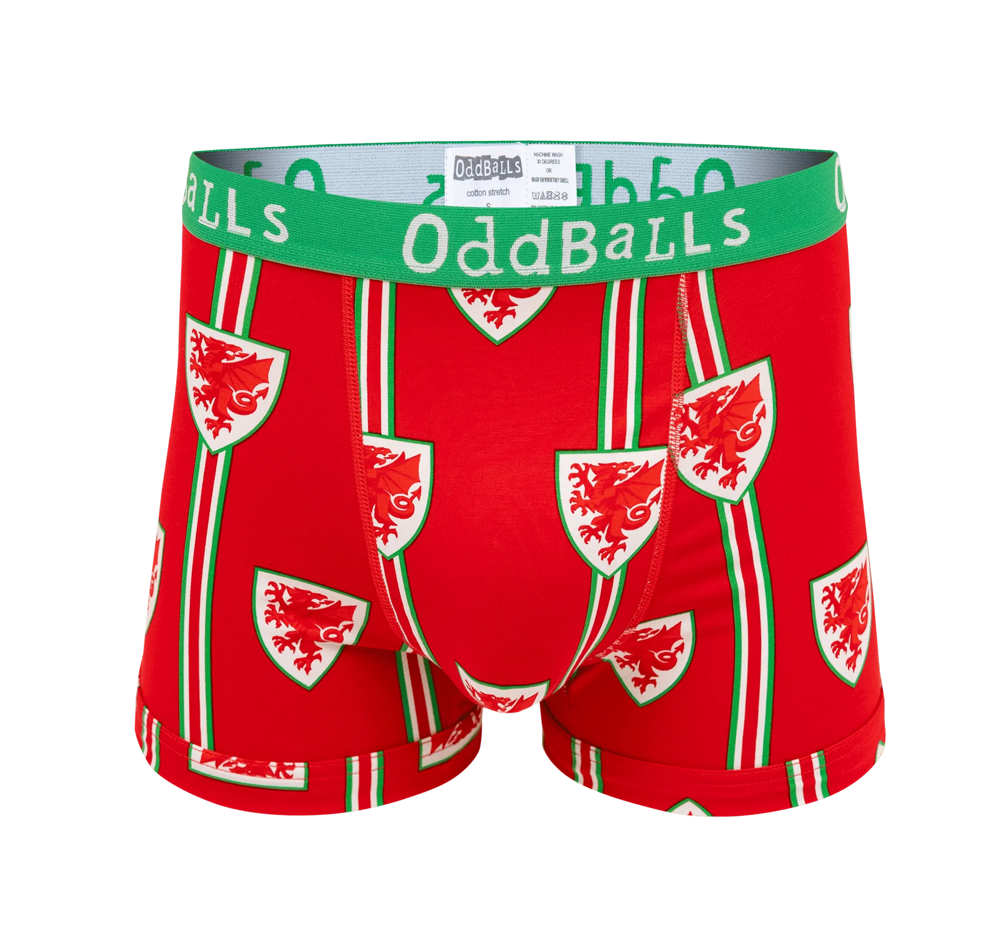 FA Wales Red & Green - Mens Boxer Shorts