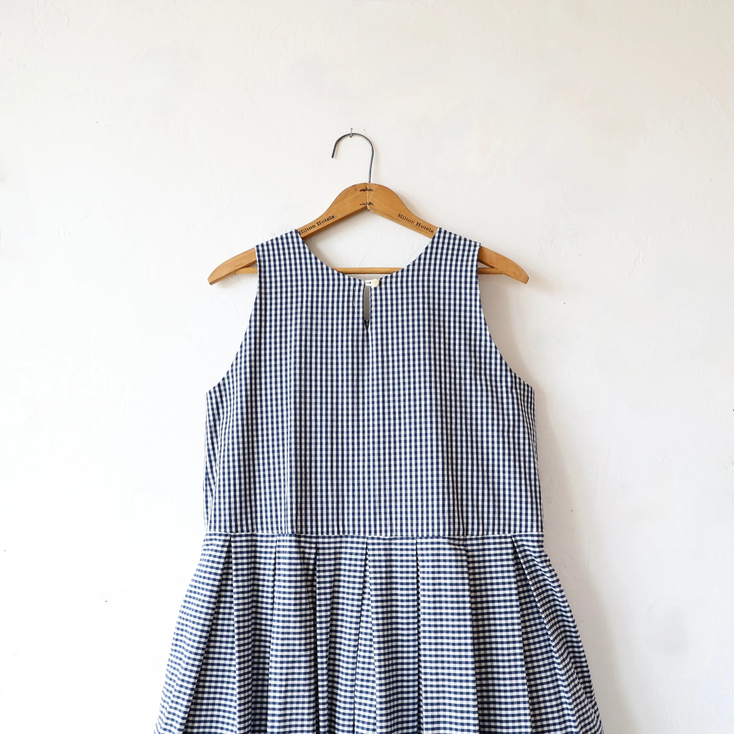 Fabiana Pigna Laurel Dress - Navy Gingham