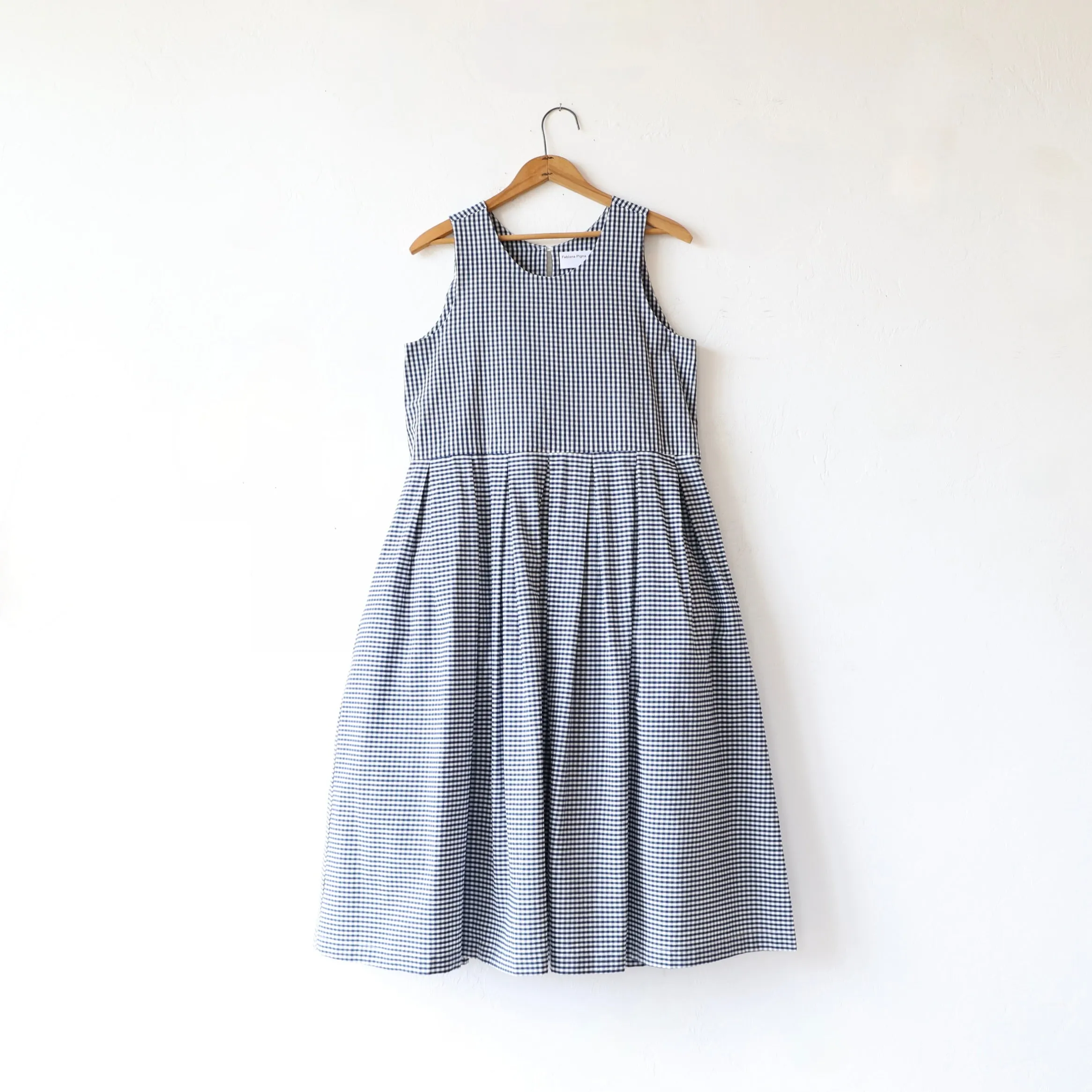 Fabiana Pigna Laurel Dress - Navy Gingham