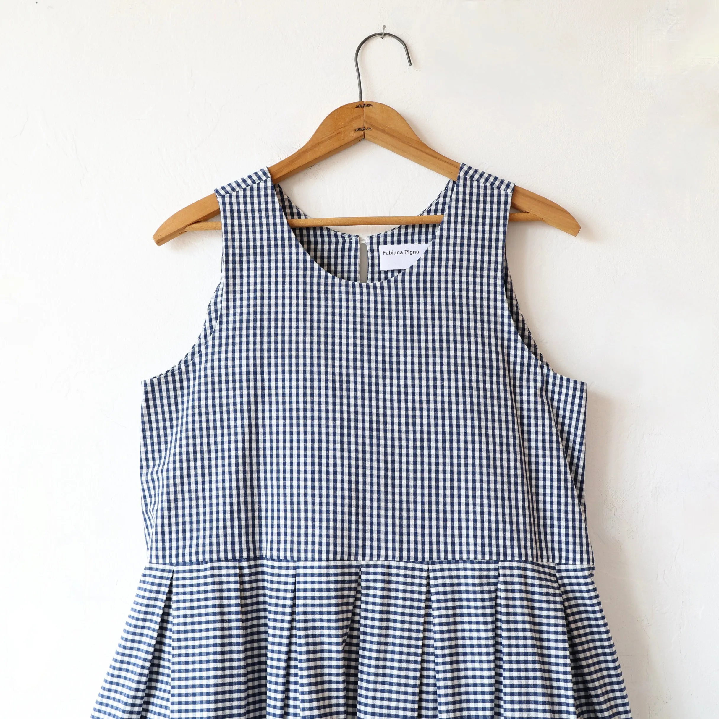 Fabiana Pigna Laurel Dress - Navy Gingham