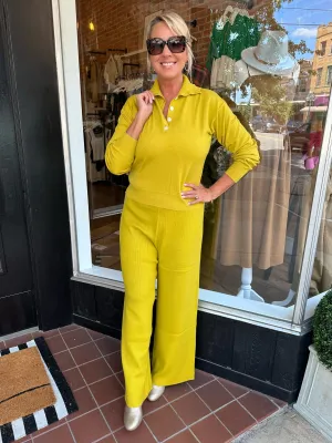 FINAL SALE Chartreuse Rani Pants