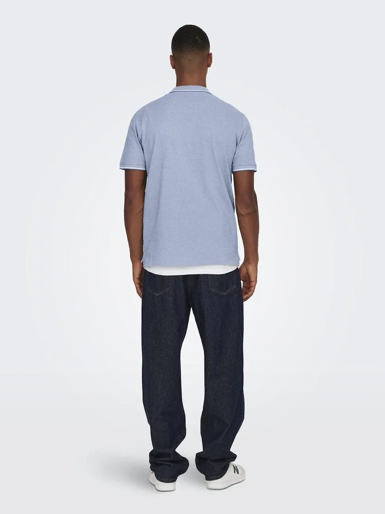 Fletcher Slim Short Sleeve Polo | Marina