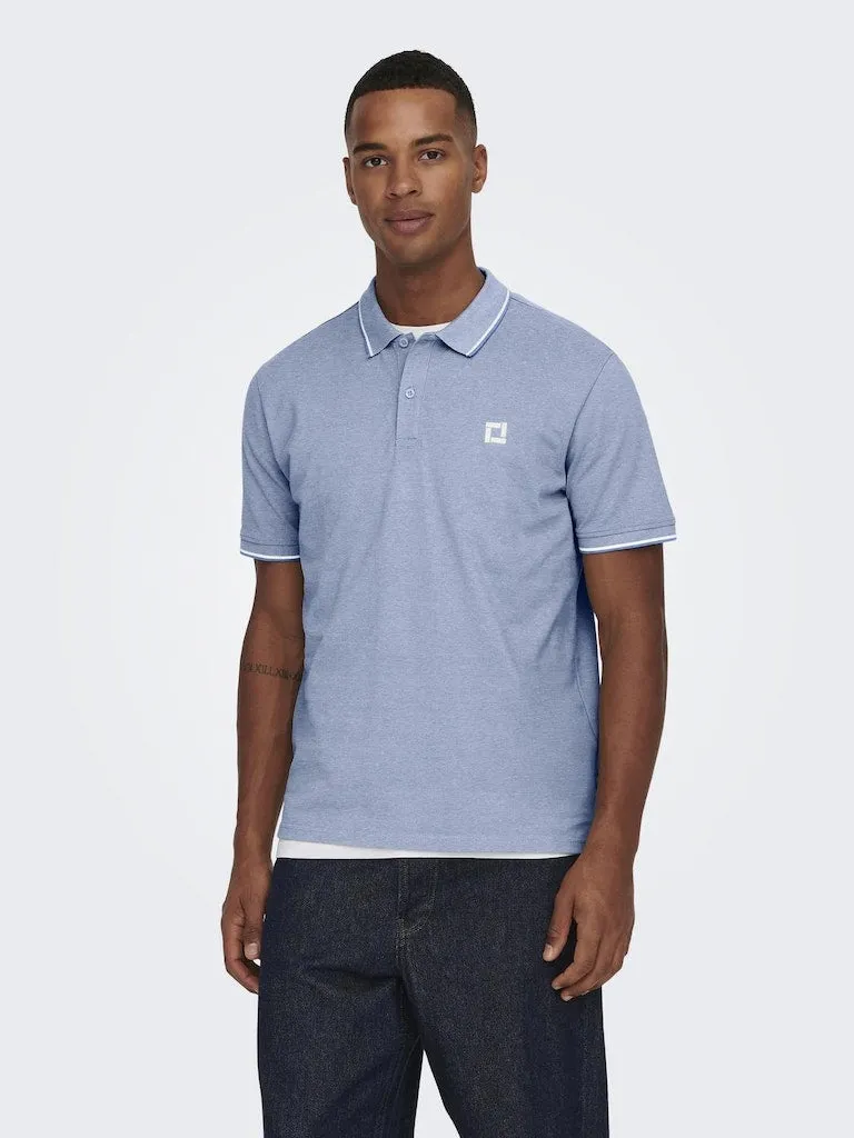 Fletcher Slim Short Sleeve Polo | Marina