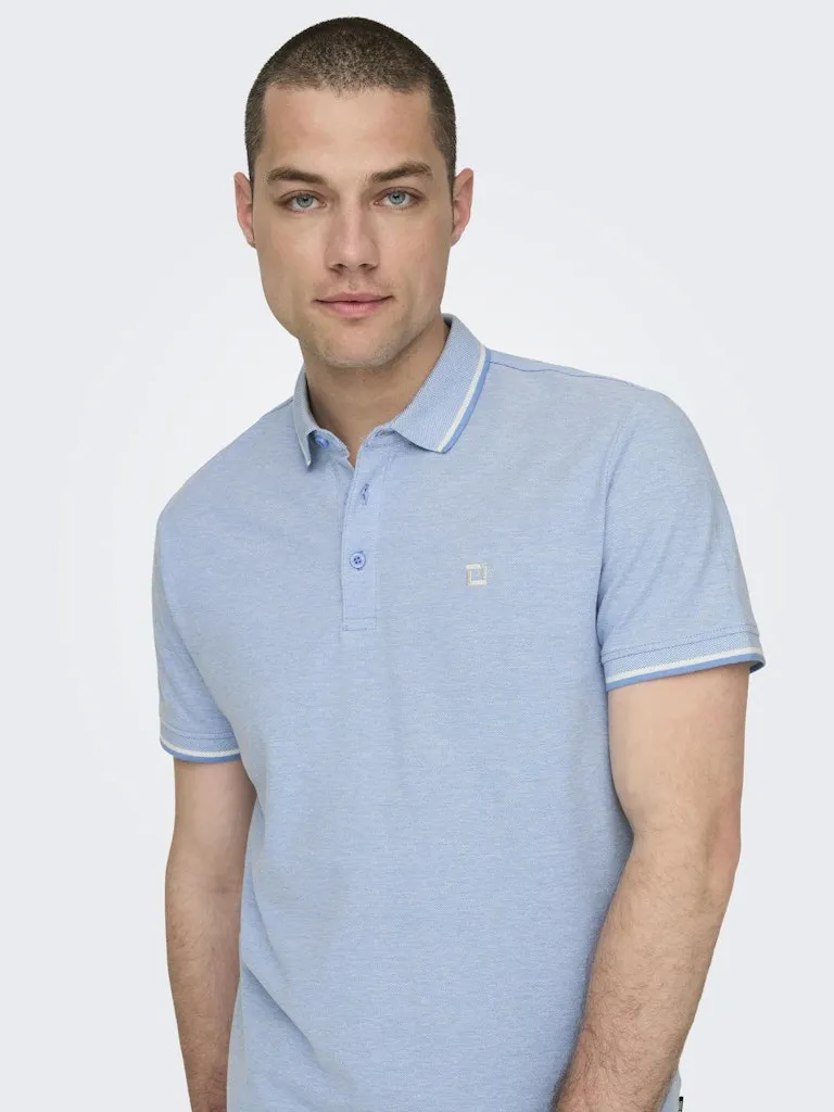 Fletcher Slim Short Sleeve Polo | Marina