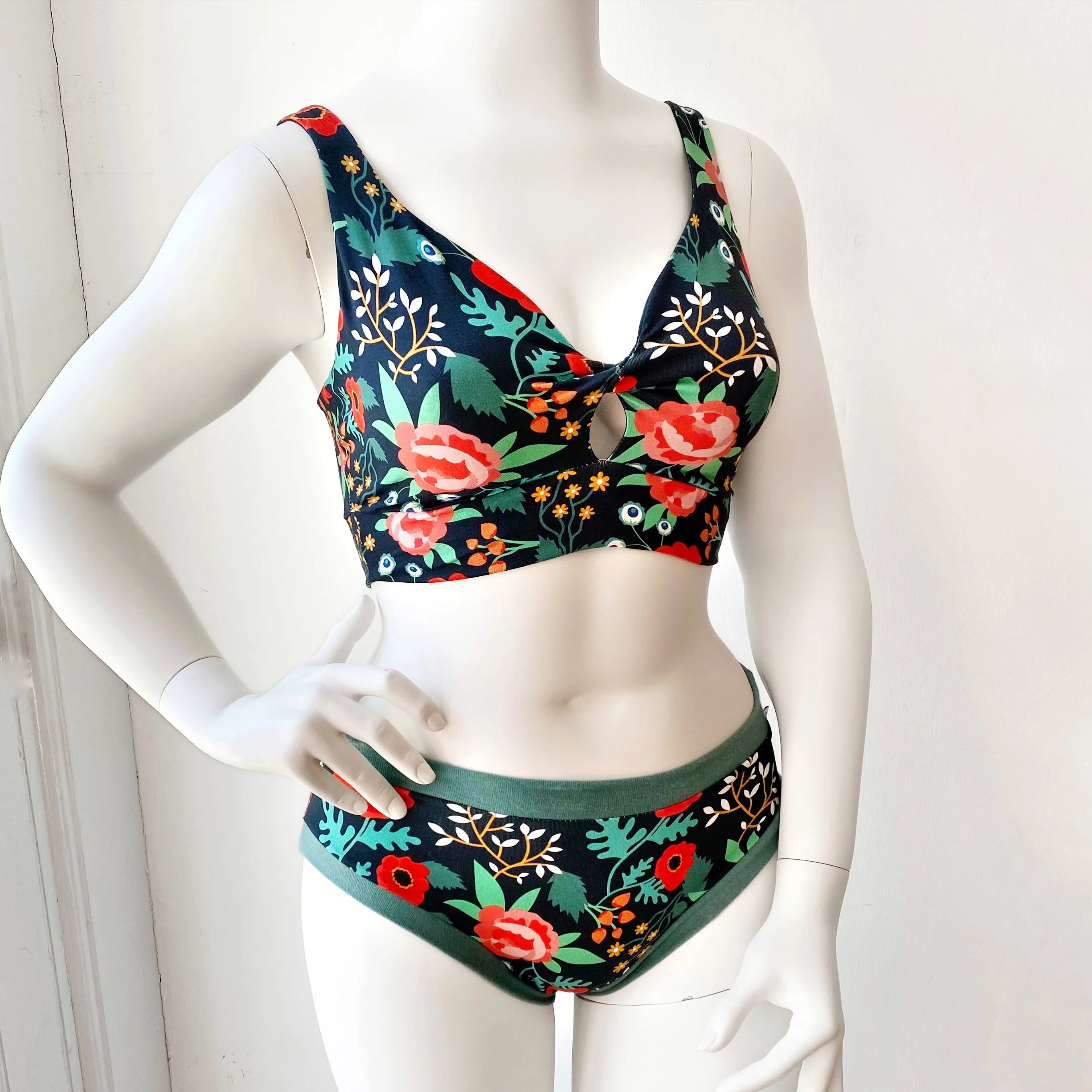 Floral Adult Pants | Women's Knickers | Organic Cotton Underwear