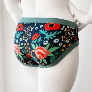 Floral Adult Pants | Women's Knickers | Organic Cotton Underwear
