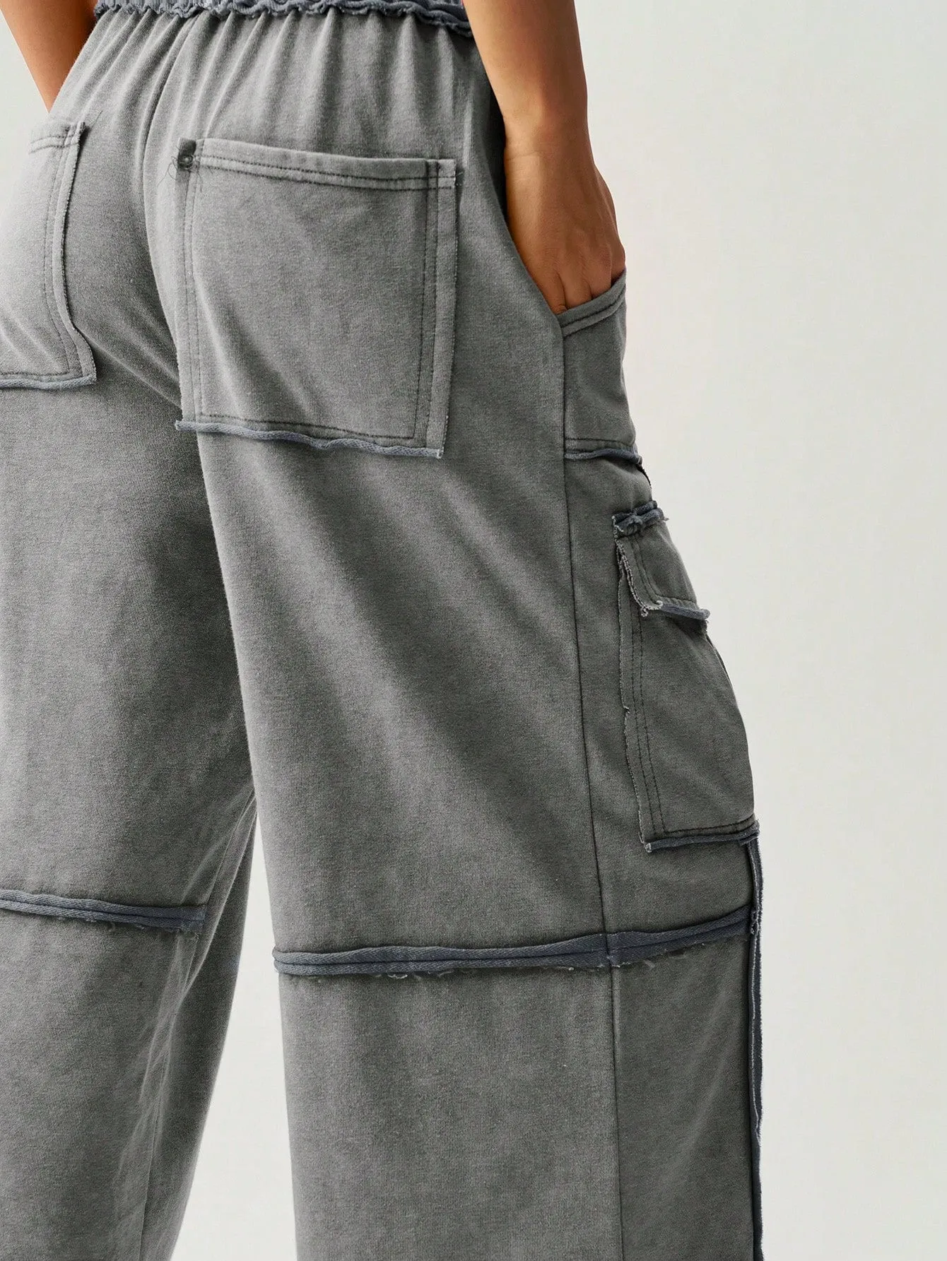 Flowy Knitted Pleated Palazzo Pants – Chic & Comfy Wide-Leg Trousers