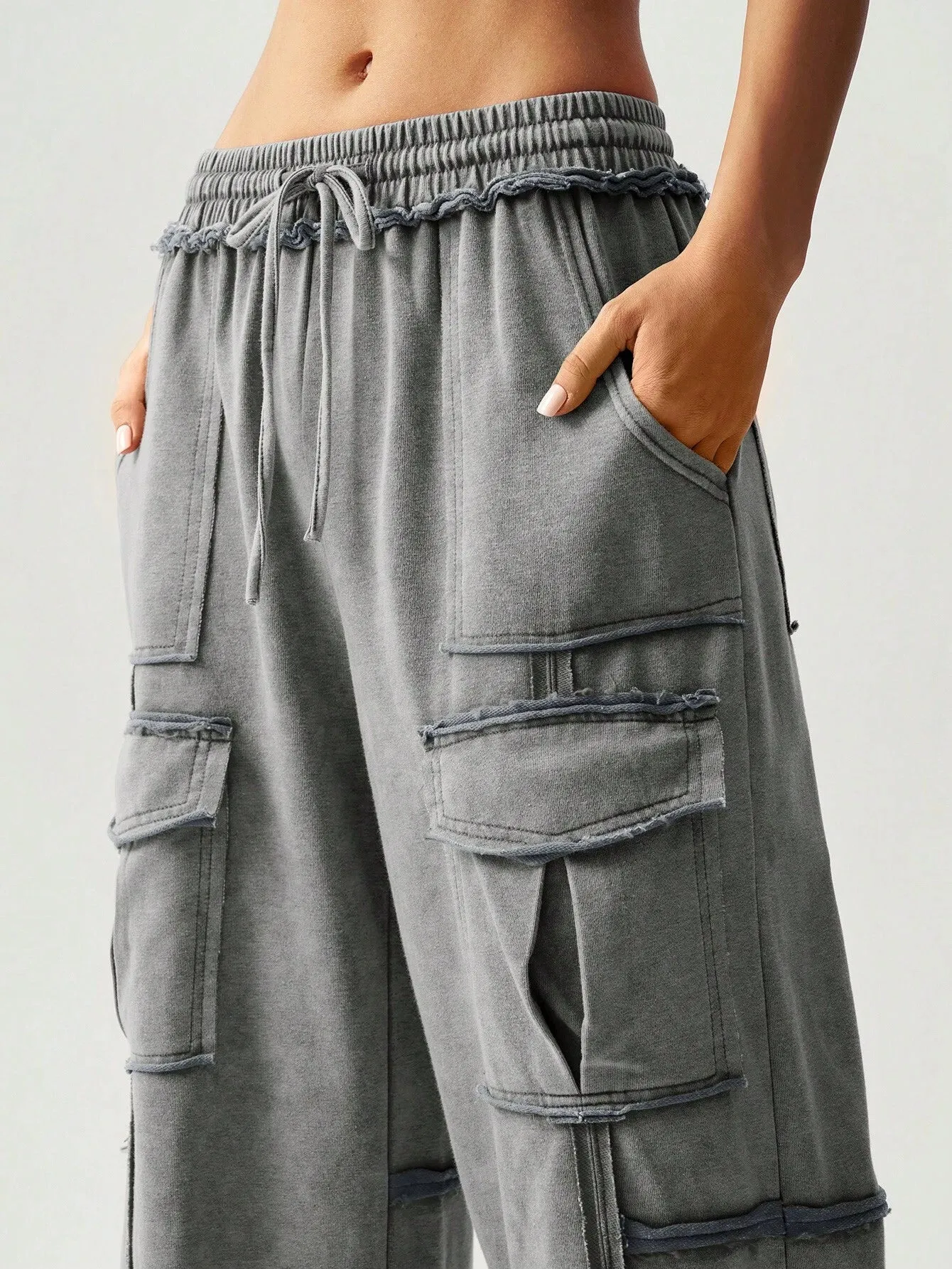Flowy Knitted Pleated Palazzo Pants – Chic & Comfy Wide-Leg Trousers