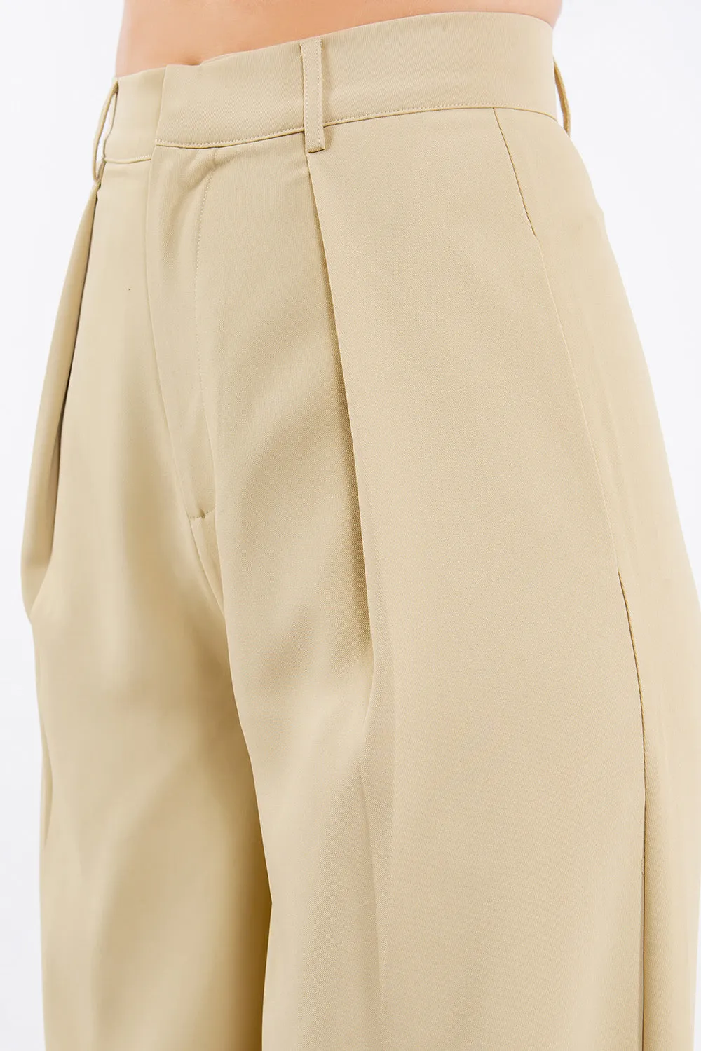 FLOWY WIDE LEG LINEN TROUSER PANTS W2315PIB