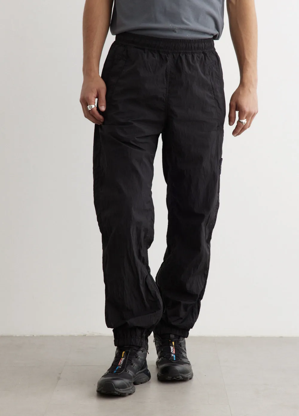 Garment Dyed Iridescent Elasticated Pants