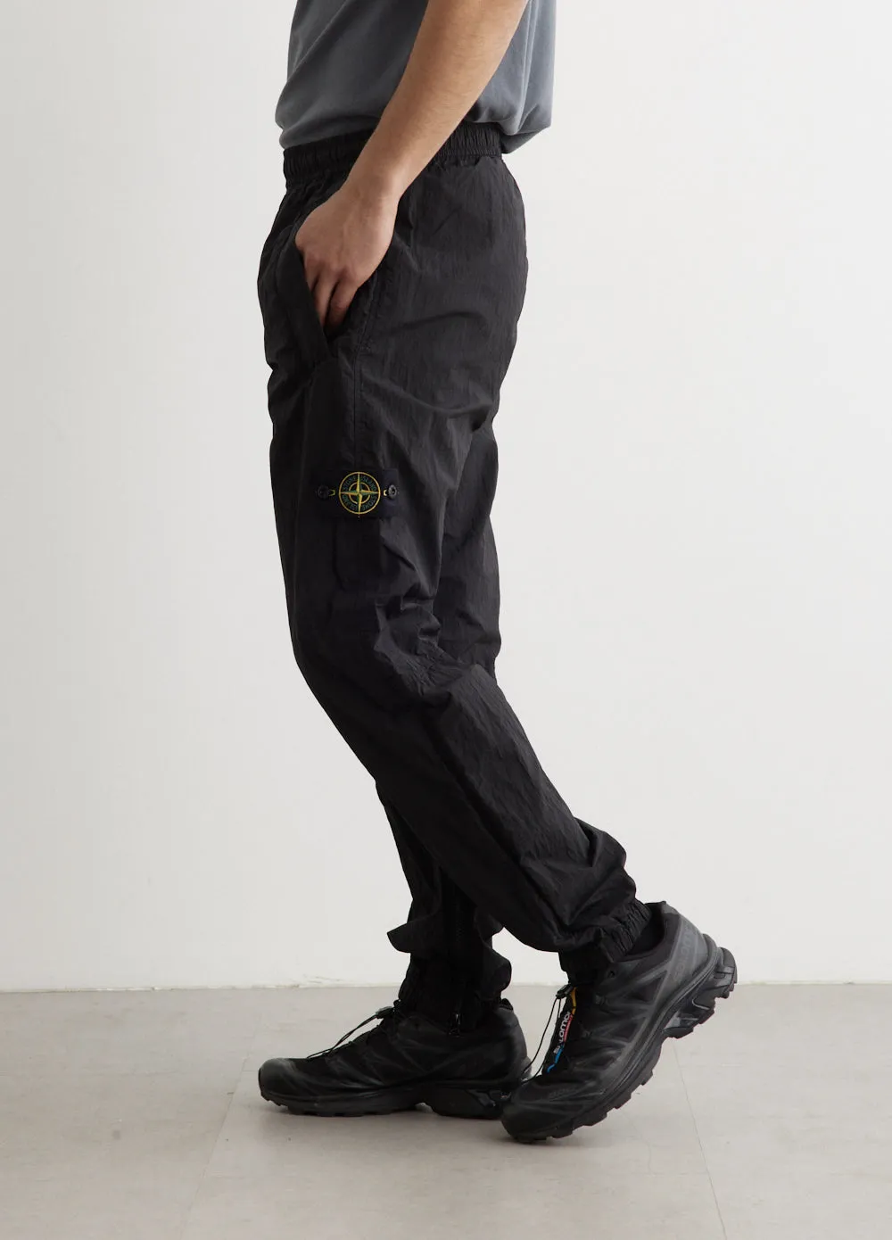 Garment Dyed Iridescent Elasticated Pants