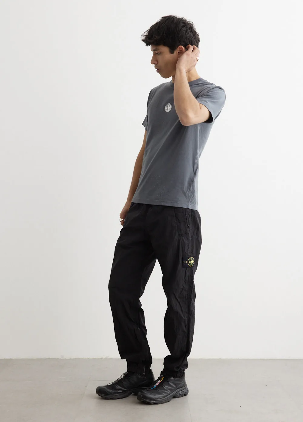 Garment Dyed Iridescent Elasticated Pants