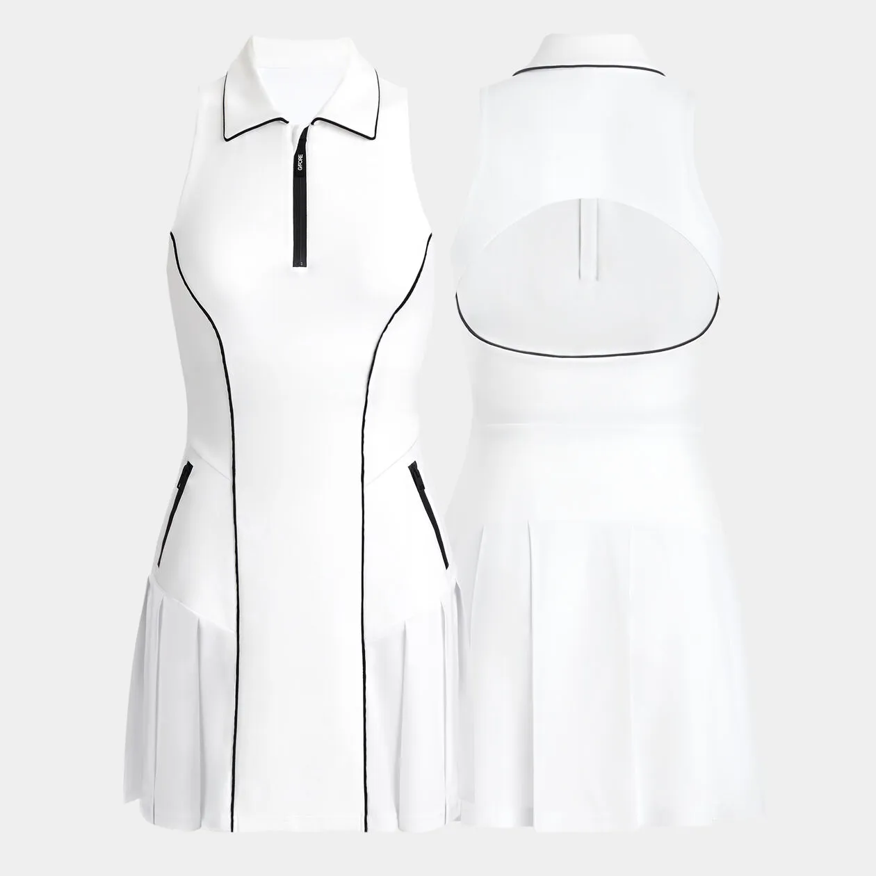 G/FORE Hybrid Ops Pleated Stretch Womens Golf Dress