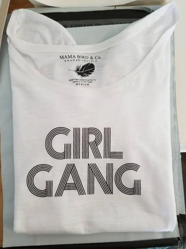 Girl Gang, Retro Font - Retro Fitted Ringer