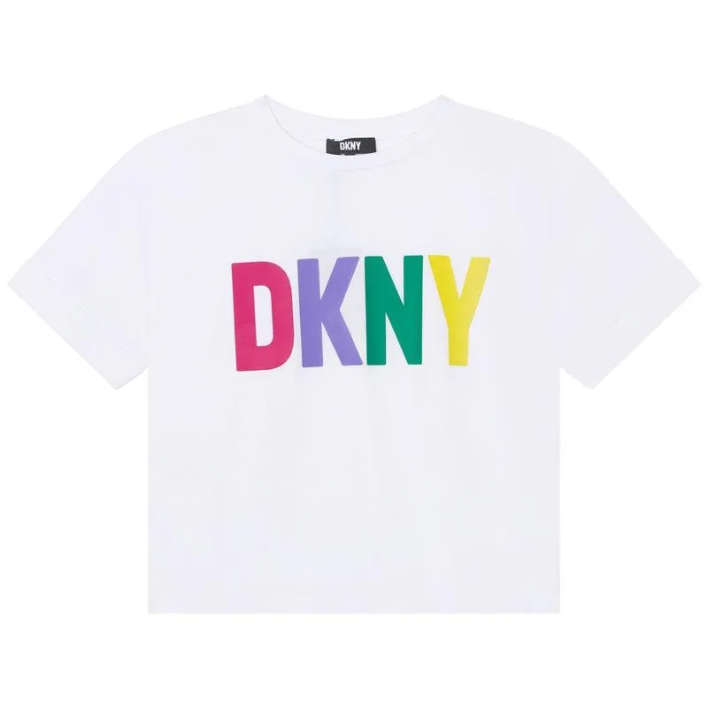 Girls White Logo T-Shirt