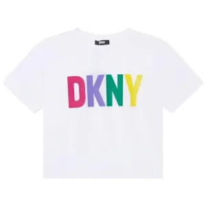 Girls White Logo T-Shirt