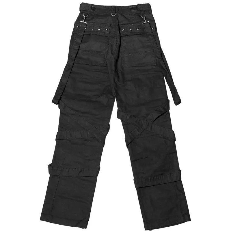 Goth Black Bondage Trousers