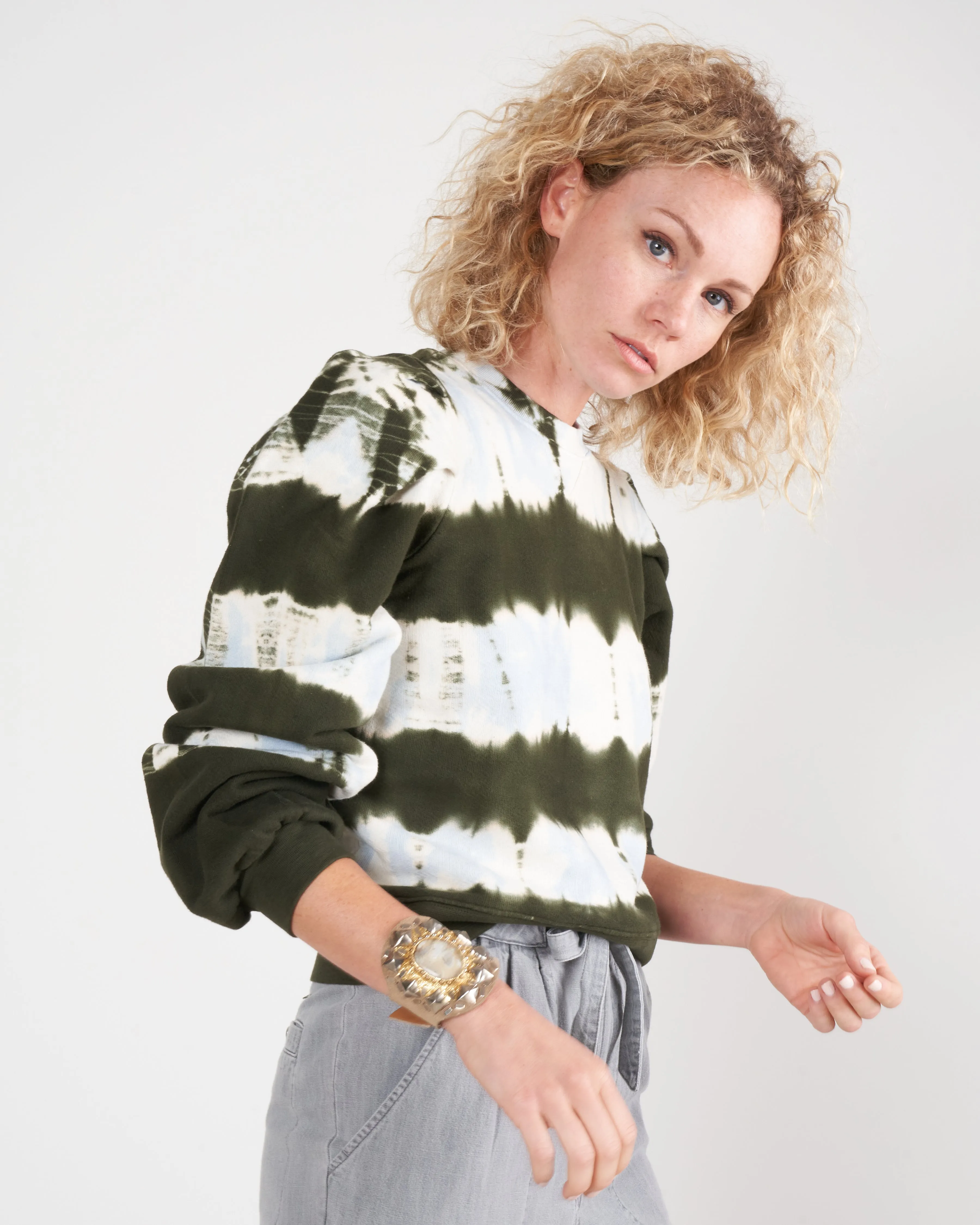 graham pullover - military tie dye mtd