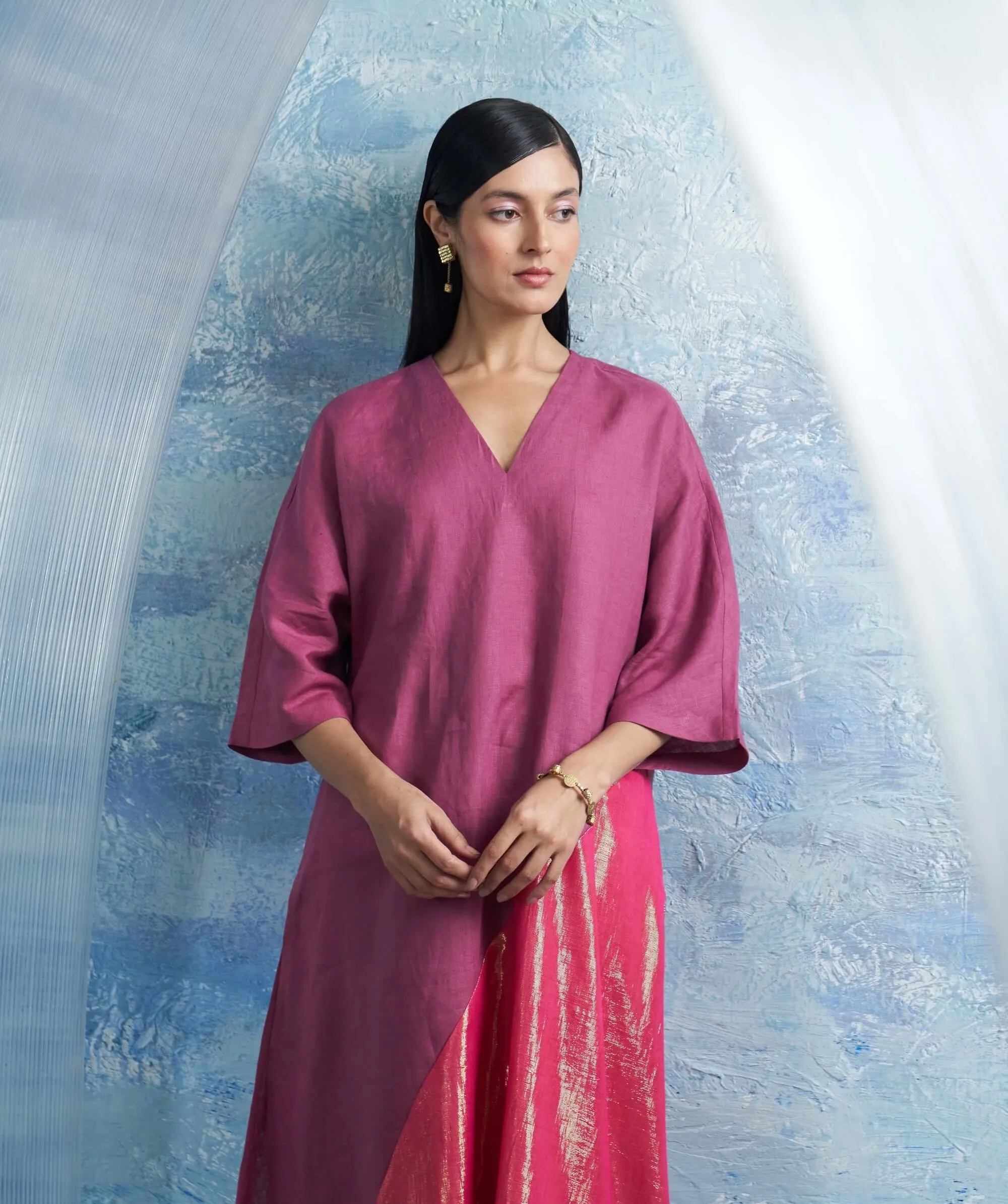 Grape pink kurta set