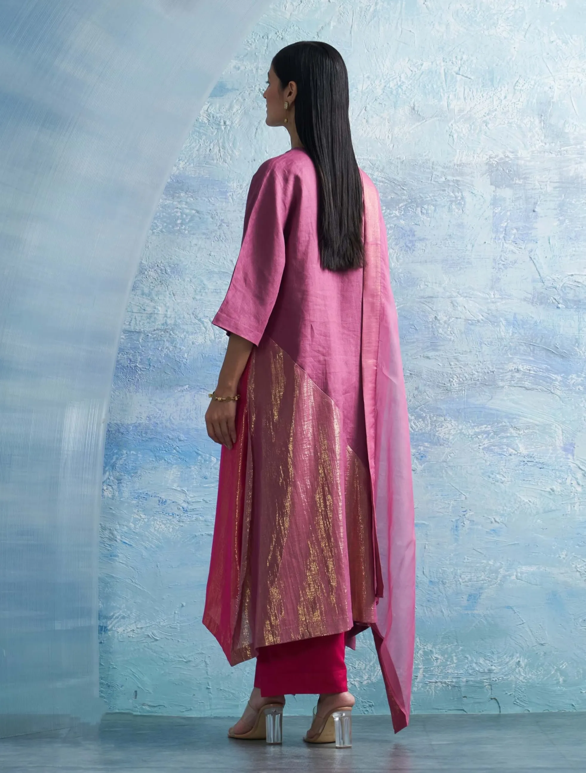 Grape pink kurta set