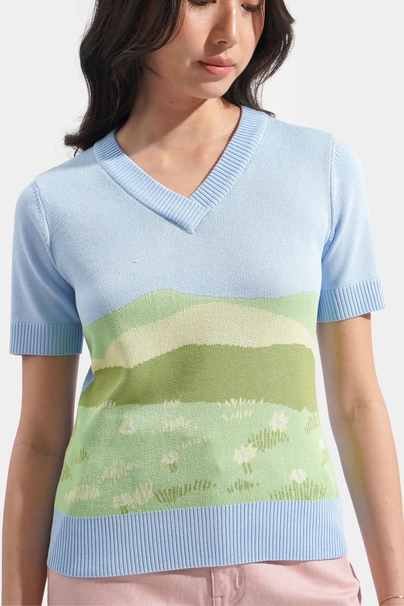 Great Escapes Flat Knit Graphic Tee