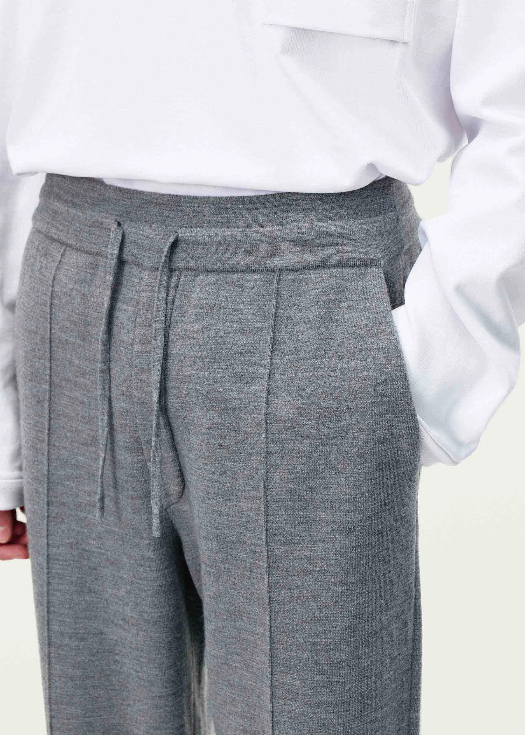 Grey Wool Sweatpants