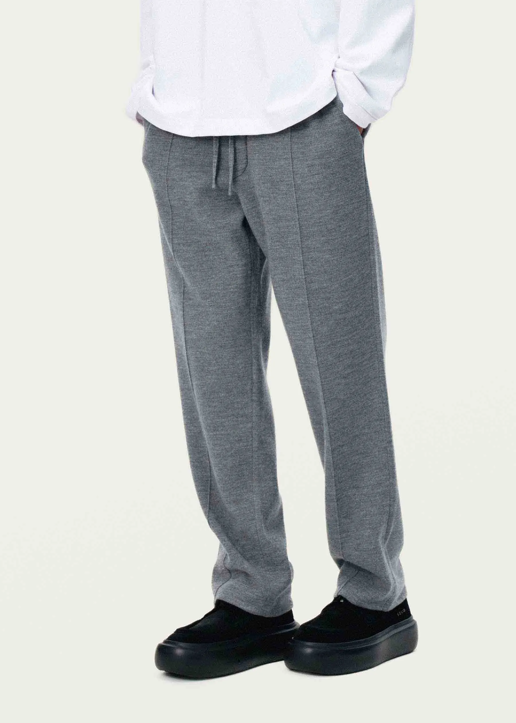 Grey Wool Sweatpants