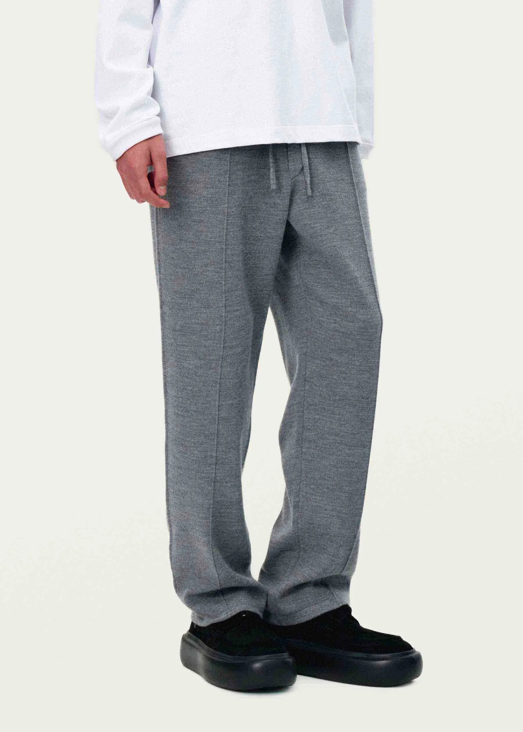 Grey Wool Sweatpants