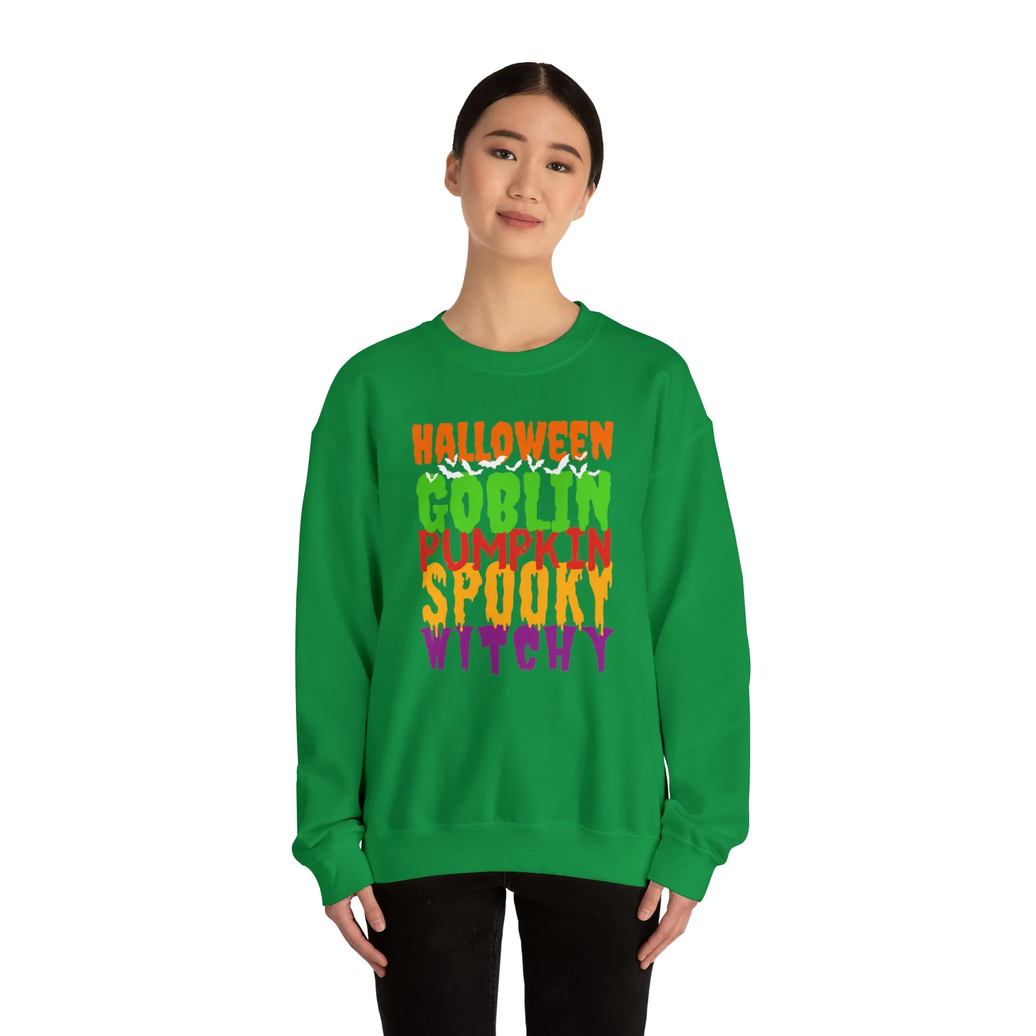 Halloween Spooky Goblin Sweatshirt, Scary Pumpkin Sweatshirt , Funny Halloween Sweatshirt, Women's Funny Season Shirt
