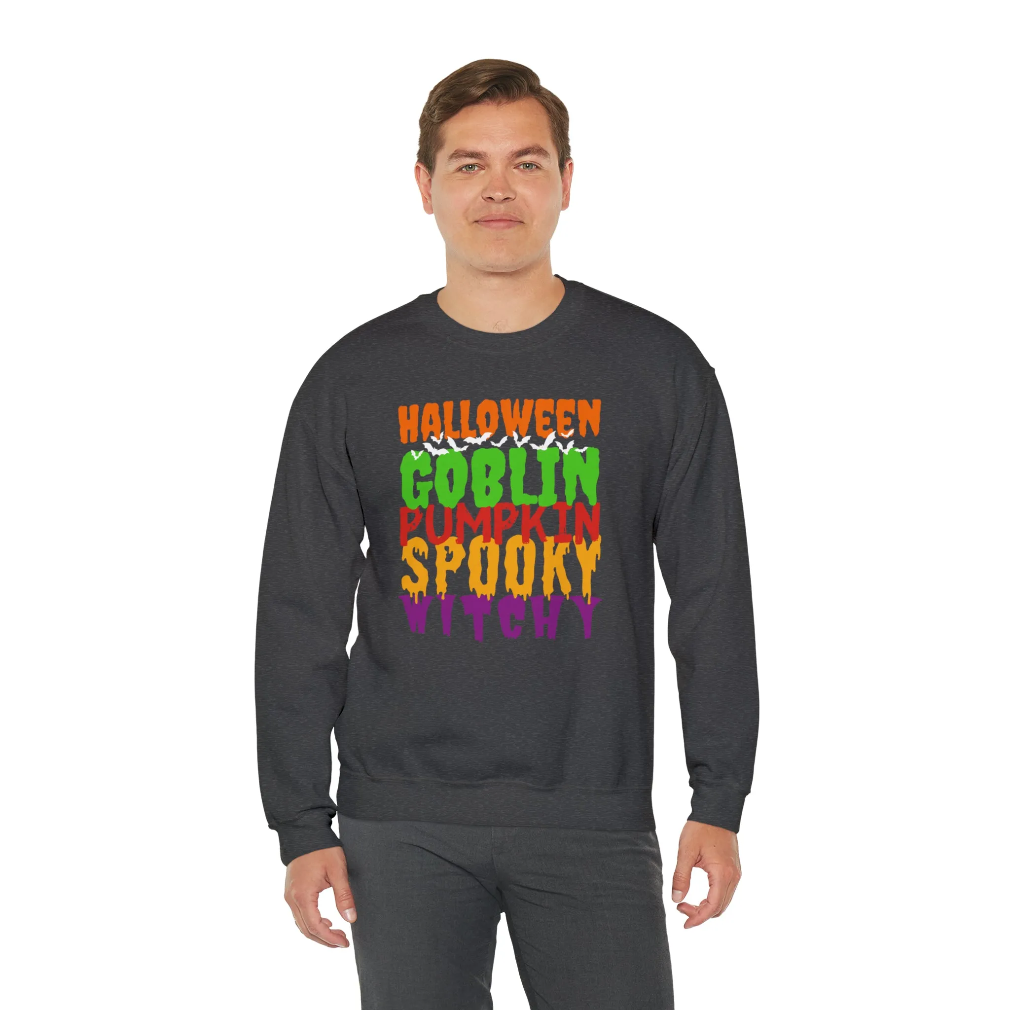 Halloween Spooky Goblin Sweatshirt, Scary Pumpkin Sweatshirt , Funny Halloween Sweatshirt, Women's Funny Season Shirt