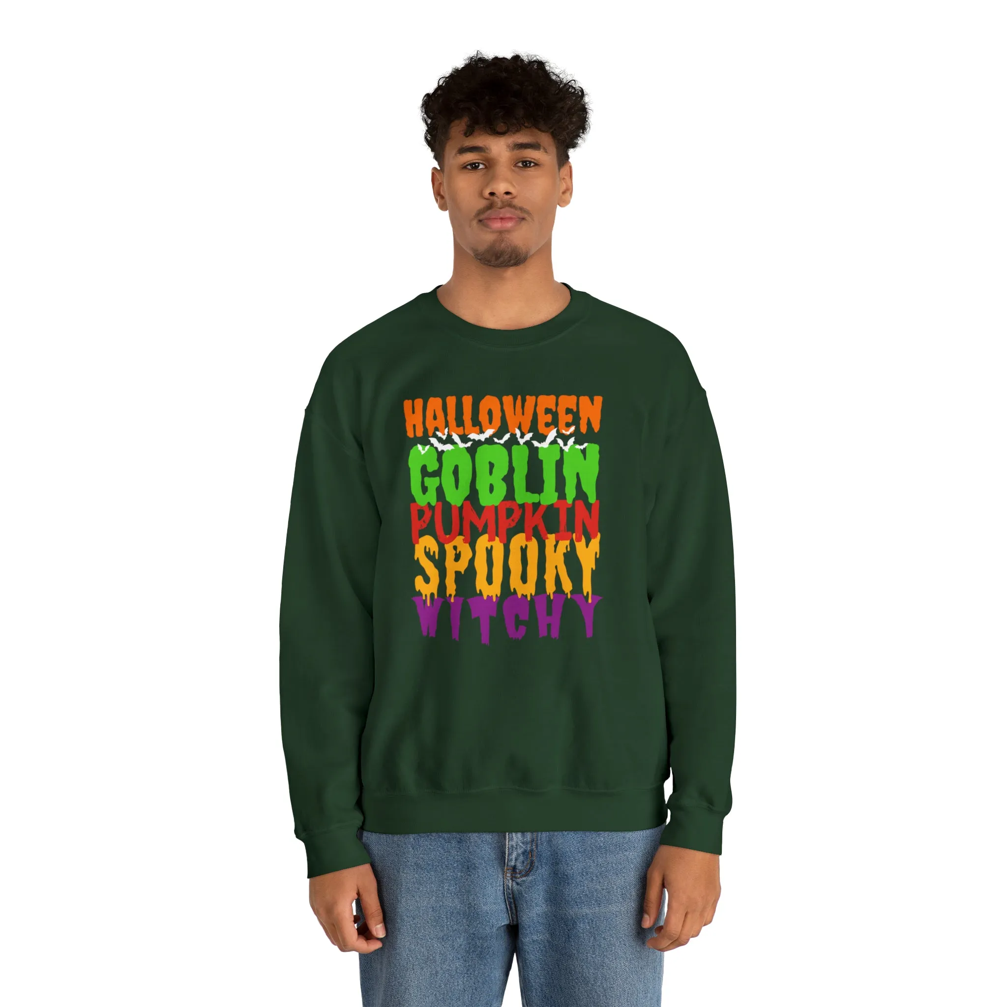 Halloween Spooky Goblin Sweatshirt, Scary Pumpkin Sweatshirt , Funny Halloween Sweatshirt, Women's Funny Season Shirt