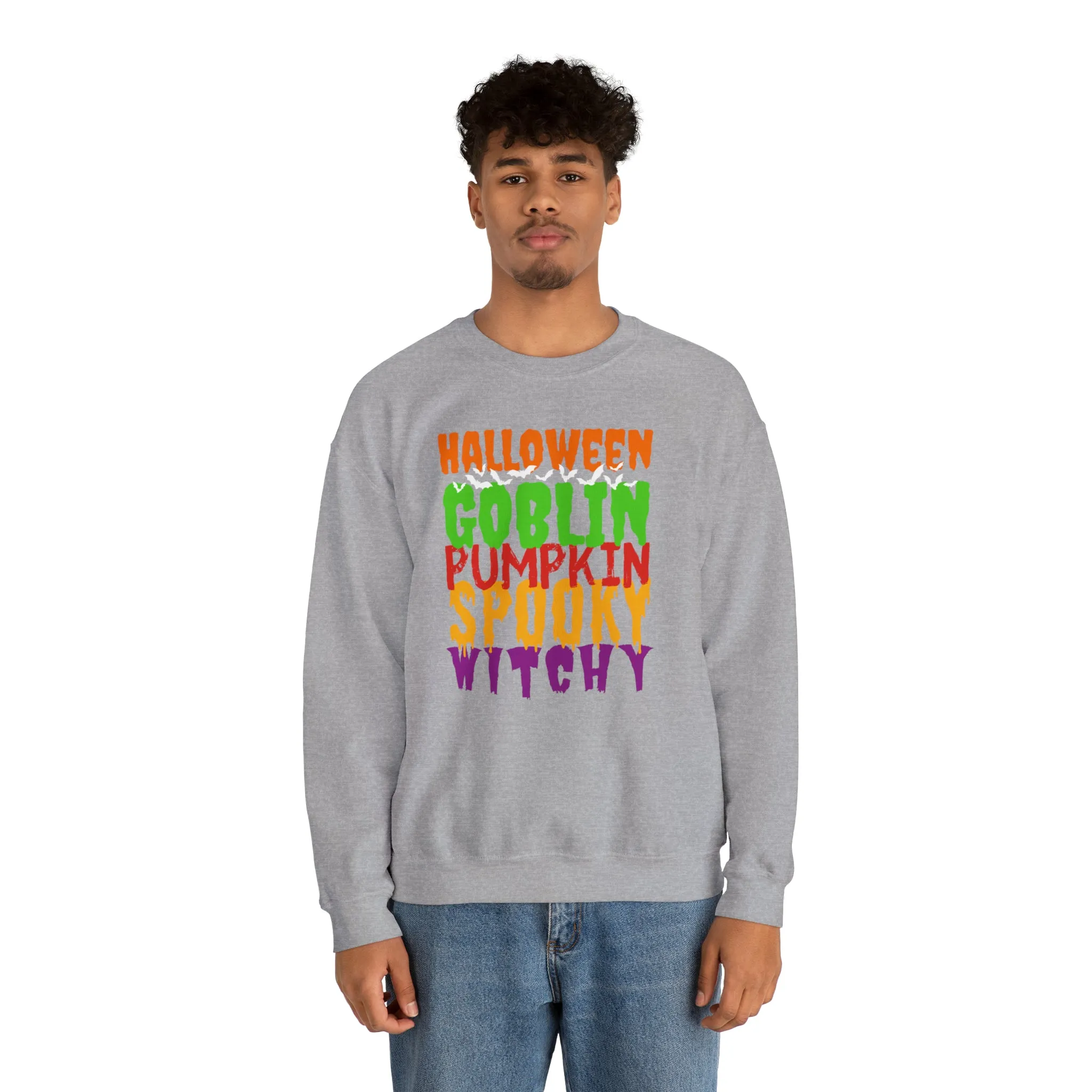 Halloween Spooky Goblin Sweatshirt, Scary Pumpkin Sweatshirt , Funny Halloween Sweatshirt, Women's Funny Season Shirt
